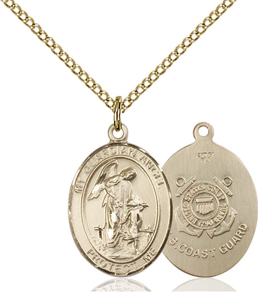 Gold-Filled Guardian Angel, Angel Jewelry Coast Guard Necklace Set