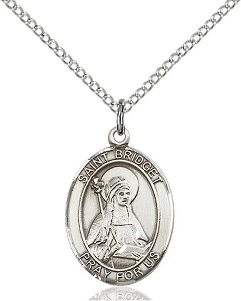 Sterling Silver Saint Bridget of Sweden Necklace Set