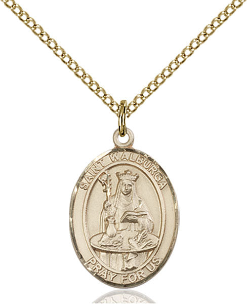 Gold-Filled Saint Walburga Necklace Set