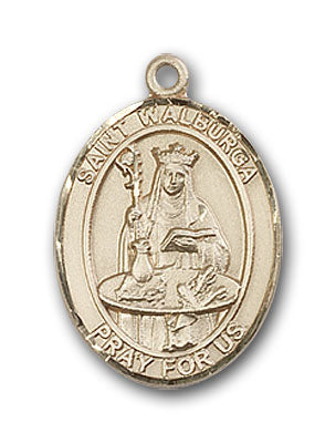 14K Gold Saint Walburga Pendant