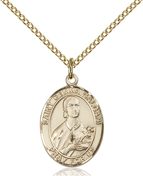 Gold-Filled Saint Gemma Galgani Necklace Set