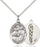 Sterling Silver Sts. Cosmas and Damian Doctors Necklace Set