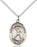 Sterling Silver Saint Christopher Football Necklace Set