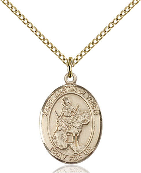 Gold-Filled Saint Martin of Tours Necklace Set