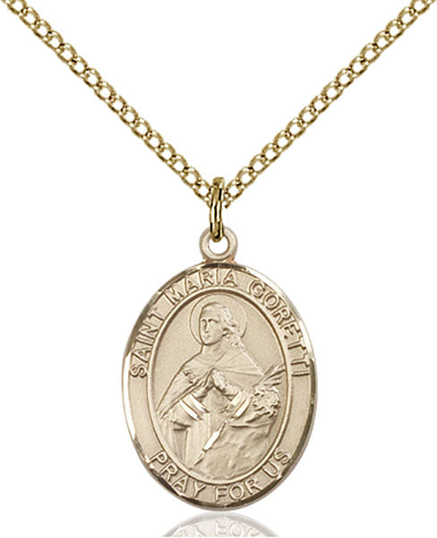 Gold-Filled Saint Maria Goretti Necklace Set