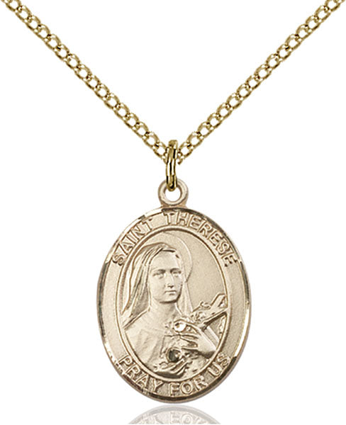 Gold-Filled Saint Therese of Lisieux Necklace Set