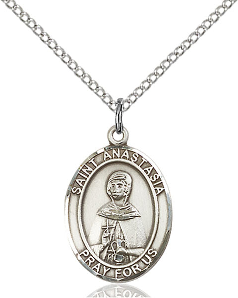 Sterling Silver Saint Anastasia Necklace Set