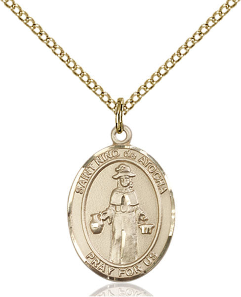Gold-Filled Saint Nino de Atocha Necklace Set