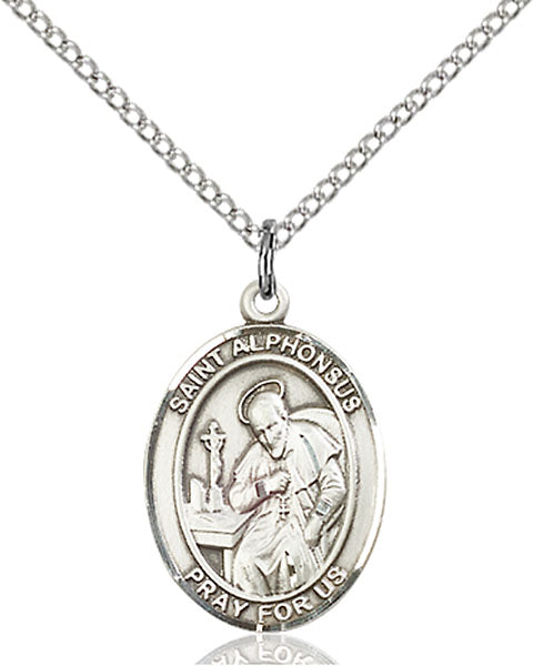 Sterling Silver Saint Alphonsus Necklace Set