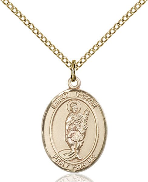 Gold-Filled Saint Victor of Marseilles Necklace Set