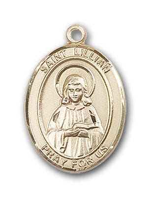 14K Gold Saint Lillian Pendant