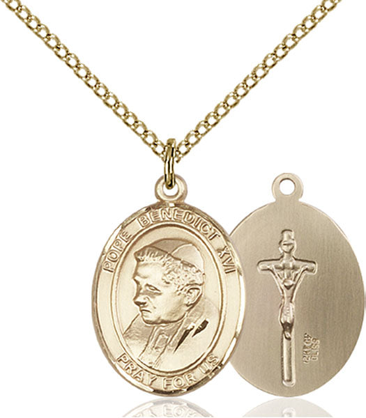 Gold-Filled Pope Benedict XVI Necklace Set