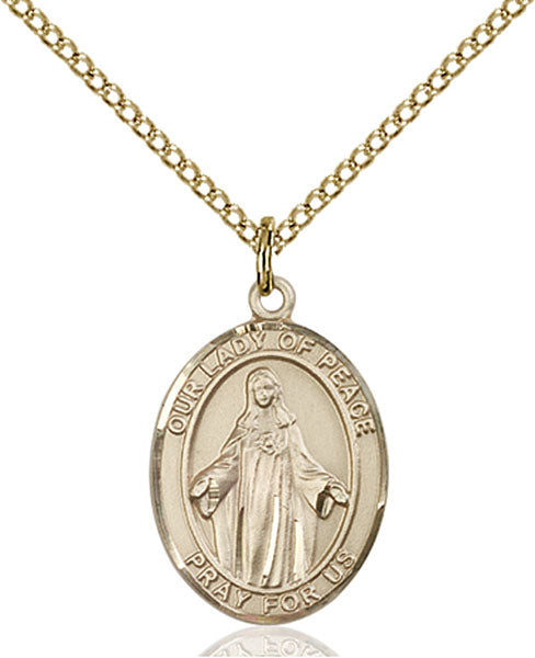 Gold-Filled Our Lady of Peace Necklace Set