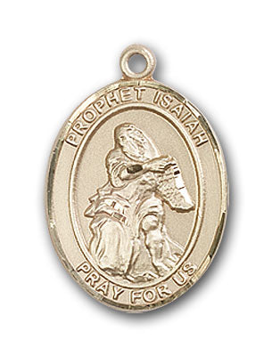 14K Gold Saint Isaiah Pendant