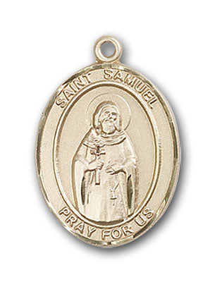 14K Gold Saint Samuel Pendant