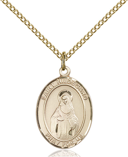 Gold-Filled Saint Hildegard Von Bingen Necklace Set