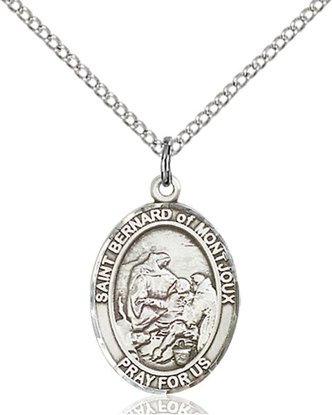 Sterling Silver Saint Bernard of Montjoux Necklace Set