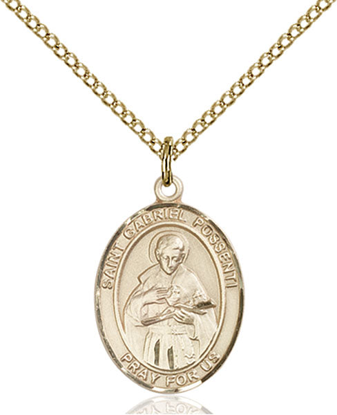 Gold-Filled Saint Gabriel Possenti Necklace Set