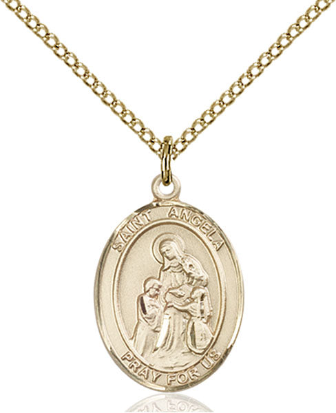 Gold-Filled Saint Angela Merici Necklace Set