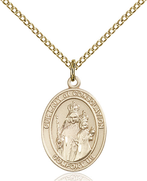 Gold-Filled Our Lady of Consolation Necklace Set