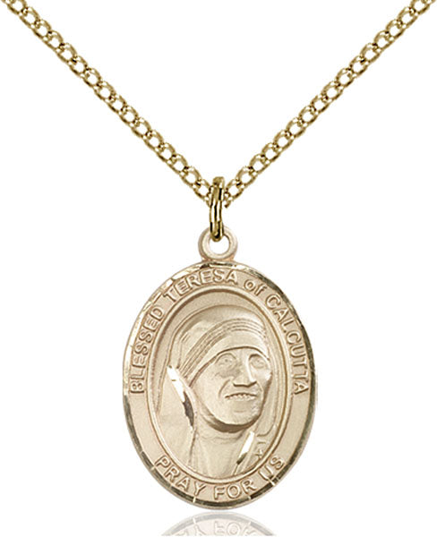 Gold-Filled Blessed Teresa of Calcutta Necklace Set