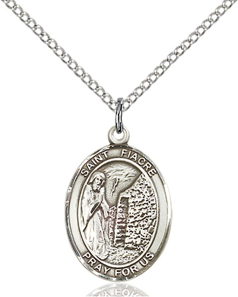 Sterling Silver Saint Fiacre Necklace Set