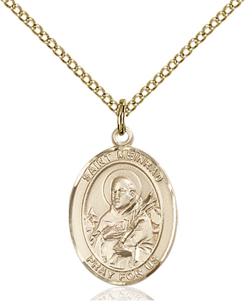 Gold-Filled Saint Meinrad of Einsideln Necklace Set