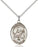 Sterling Silver Saint Meinrad of Einsideln Necklace Set