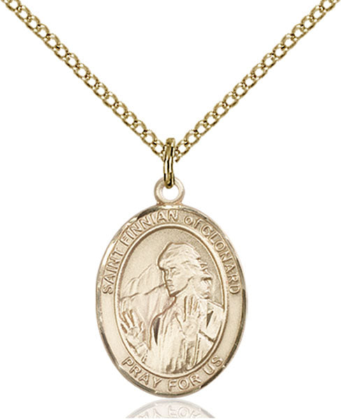 Gold-Filled Saint Finnian of Clonard Necklace Set