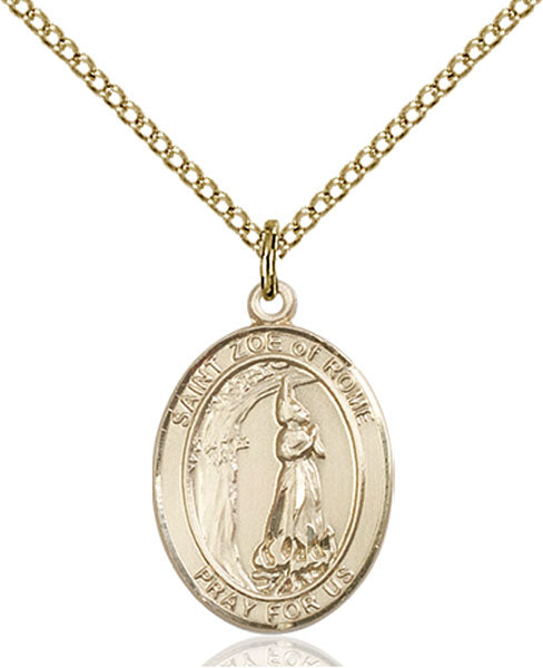 Gold-Filled Saint Zoe of Rome Necklace Set