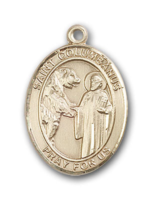 14K Gold Saint Columbanus Pendant