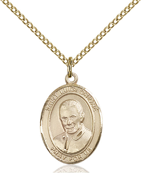 Gold-Filled Saint Luigi Orione Necklace Set
