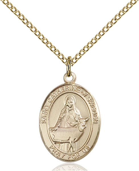 Gold-Filled Saint Catherine of Sweden Necklace Set