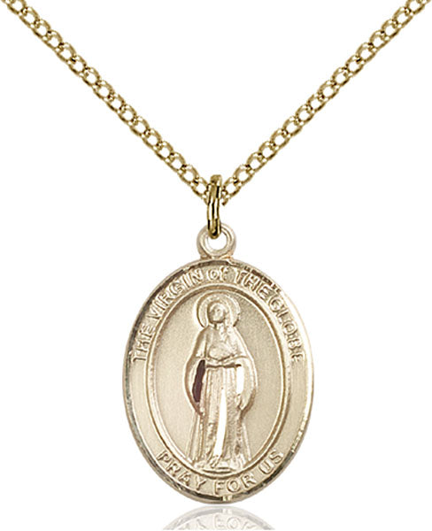 Gold-Filled Virgin of the Globe Necklace Set