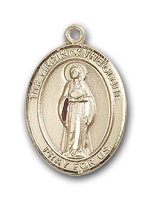 14K Gold Virgin of the Globe Pendant