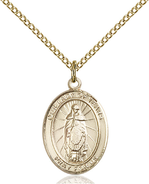 Gold-Filled Our Lady of Tears Necklace Set