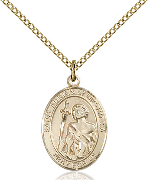 Gold-Filled Saint Adrian of Nicomedia Necklace Set