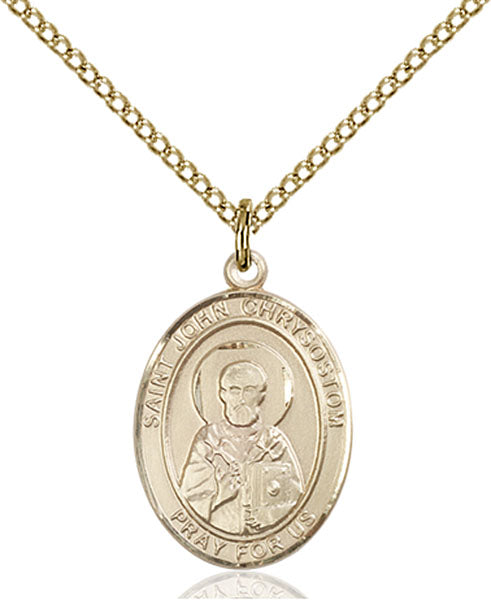 Gold-Filled Saint John Chrysostom Necklace Set