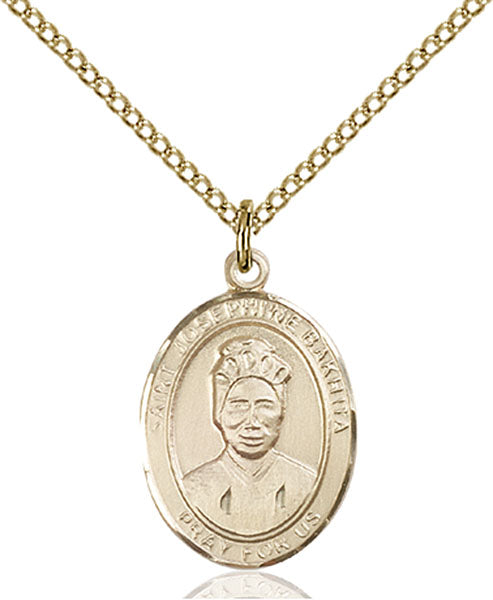 Gold-Filled Saint Josephine Bakhita Necklace Set