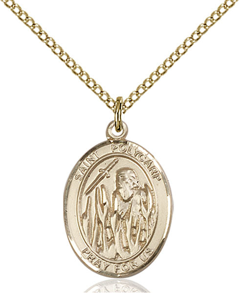 Gold-Filled Saint Polycarp of Smyrna Necklace Set