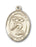 14K Gold Saint Christopher Swimming Pendant