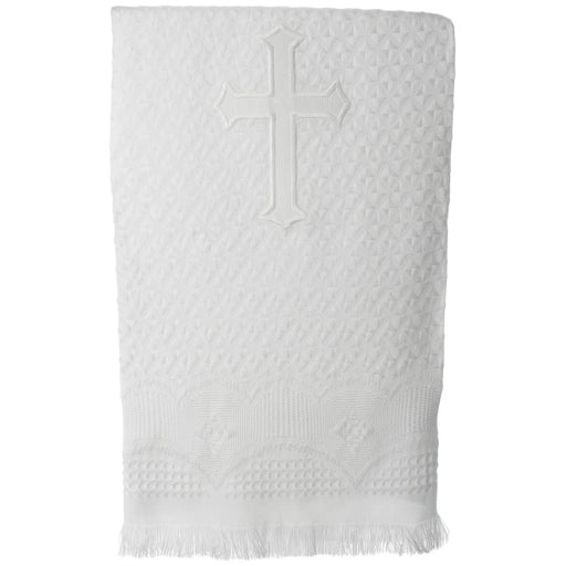 Baptism Acrylic blanket with embroidered cross