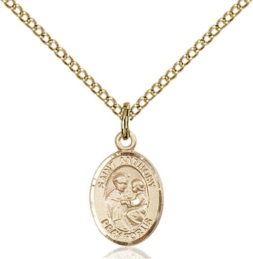Gold-Filled Saint Anthony of Padua Necklace Set