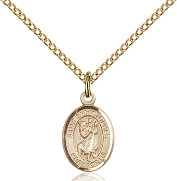 Gold-Filled Saint Christopher Necklace Set