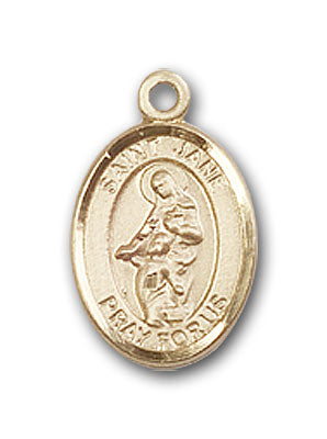 14K Gold Saint Jane of Valois Pendant