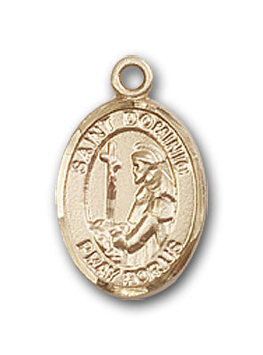 14K Gold Saint Dominic de Guzman Pendant