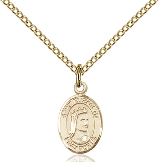 Gold-Filled Saint Elizabeth of Hungary Necklace Set