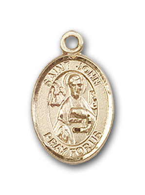 14K Gold Saint John the Apostle Pendant