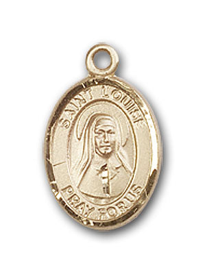 14K Gold Saint Louise de Marillac Pendant