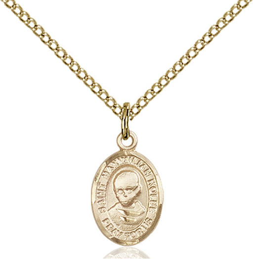 Gold-Filled Saint Maximilian Kolbe Necklace Set